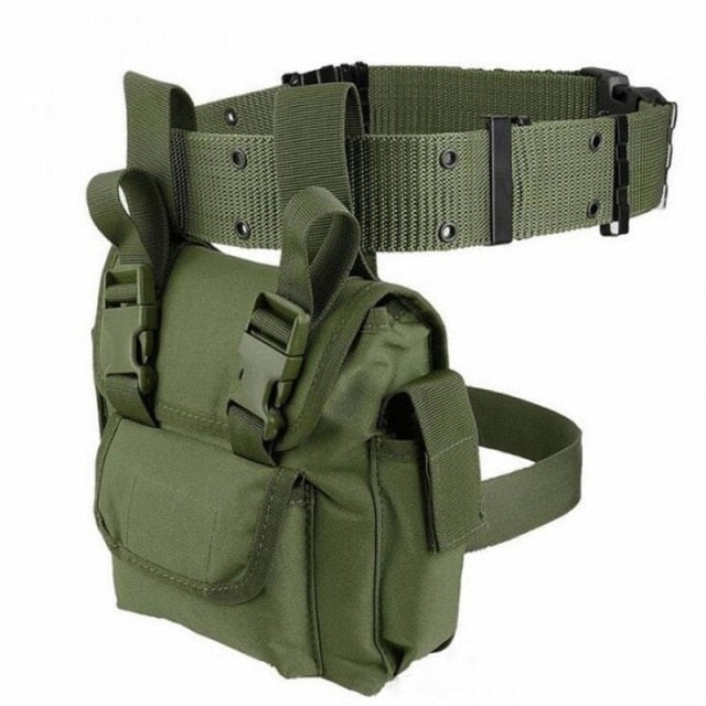 Military Tactical Drop Leg Bag Tool Fanny Thigh Pack Hunting Bag Waist Pack Motorcycle Riding Men Military Waist Packs