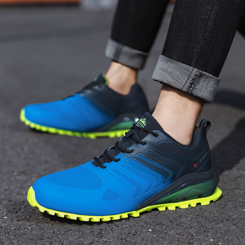 Outdoor running shoes spring and autumn large size air cushion men's shoes outdoor hiking shoes trail running shoes hiking shoes.