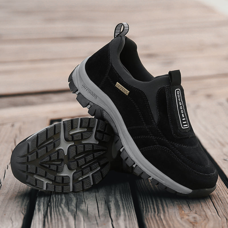 New outdoor leisure sports elderly walking shoes men's large size mountaineering running shoes trend fashion breathable fashion trend temperament men'