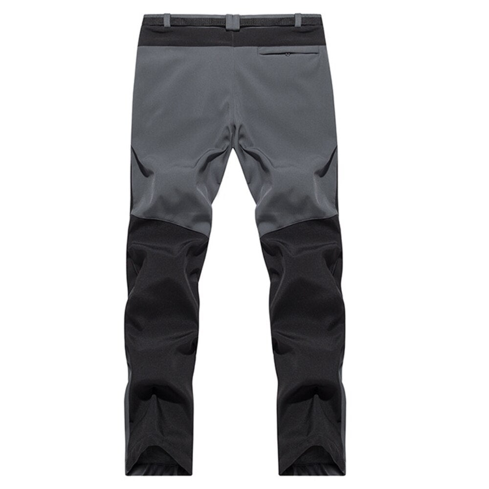 Autumn Winter Hiking Pants for Men Outdoor Workwear Men Clothing Color Stitching Climbing Pantalon Warm Windproof Men's Pants
