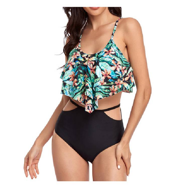 Summer  2021  Waist Swimsuit 2 Piece Female Biquini Fruit Print Women'S Swimwear Bathing Suit Women Swimsuit Ladies