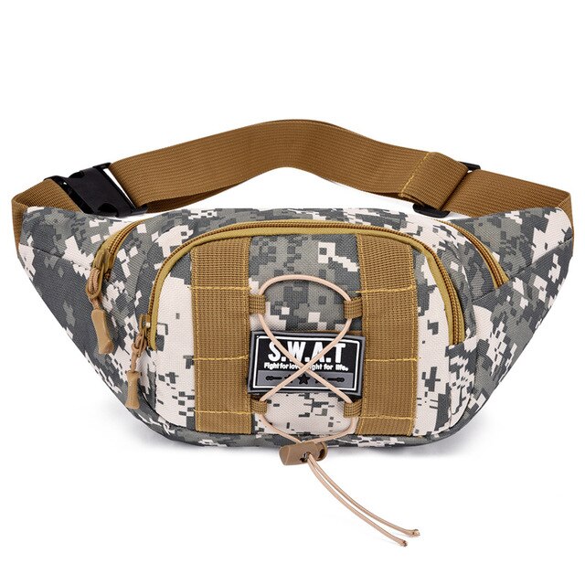Military Tactical Waist Pack Men Women Camouflage Belt Bag Travel Casual Fanny Pack Mobile Phone Wallet Hiking Chest Bag Outdoor