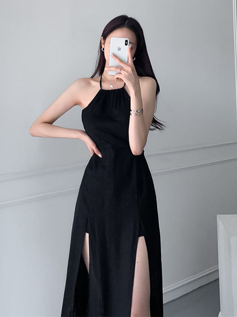 مثير الرسن فستان باكتاف مفتوحة المرأة خمر الدانتيل سبليت سليم ملاءات القطن ماكسي فستان كاجوال عطلة الشاطئ بوهو نمط الملابس