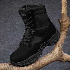 Men's Military Boots Safety Boots Snow Boots Suede Leather Outdoor Waterproof Boots Field Desert Military Combat Boots Men's Tactical Boots Size 39-46