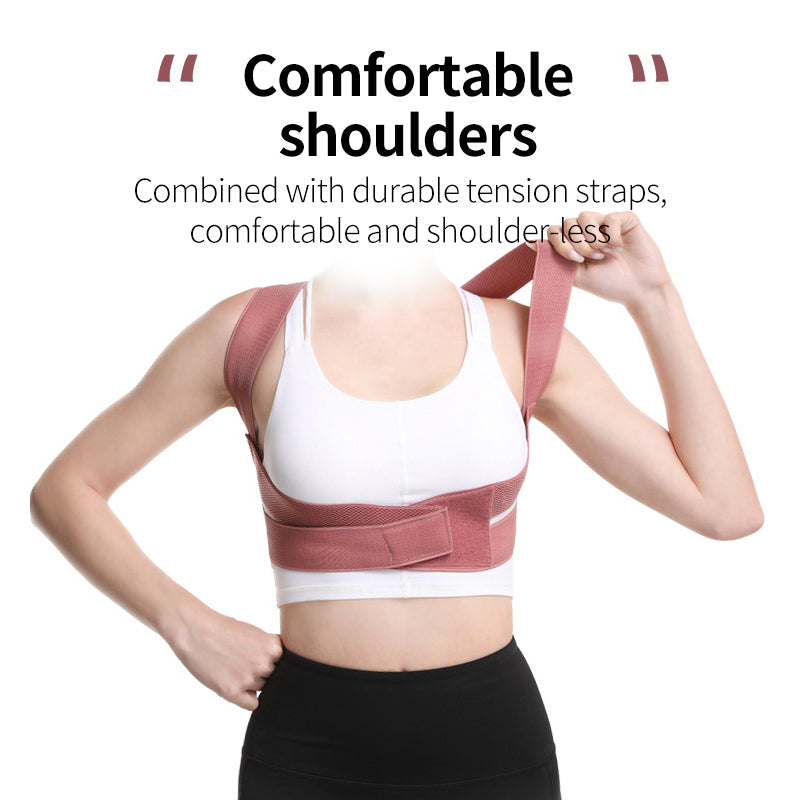 Posture Corrector Adjustable Back Brace Shoulder Lumbar Support Belt For Adult Unisex