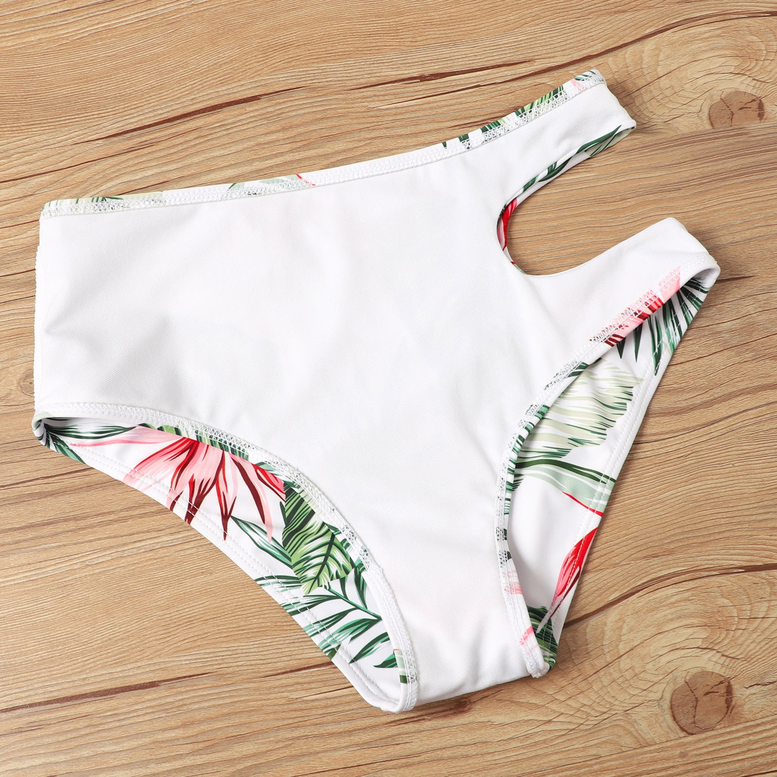 Outer single swimsuit sexy high waist multi-color printing European and American bikini ladies split swimsuit bikini
