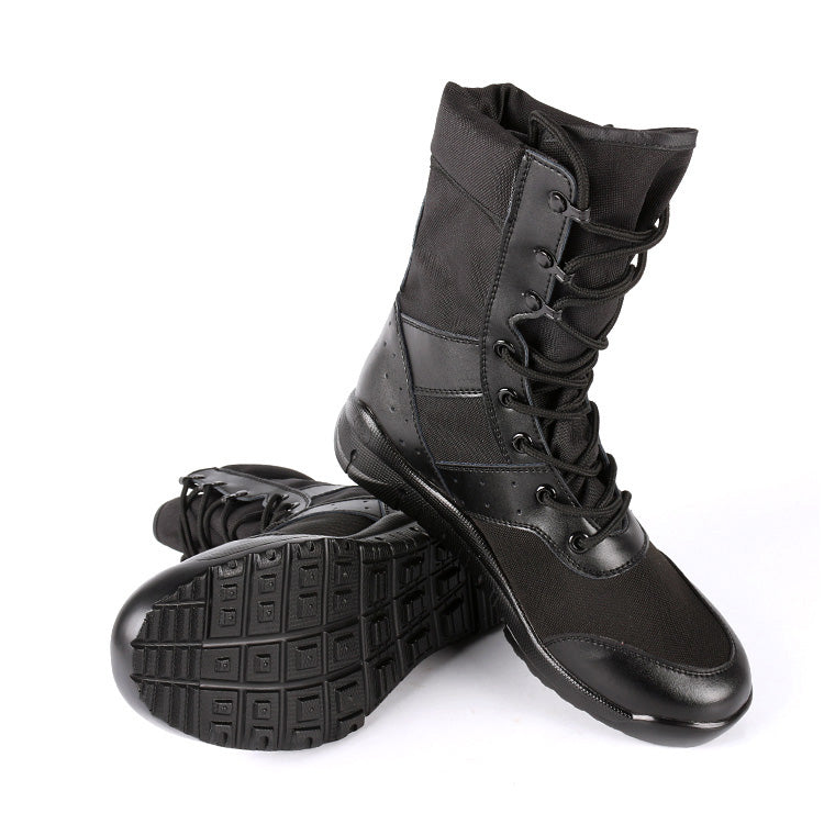 Ultralight mesh military boots, breathable combat boots, security boots, work boots, outdoor hiking boots,  -top men's boots