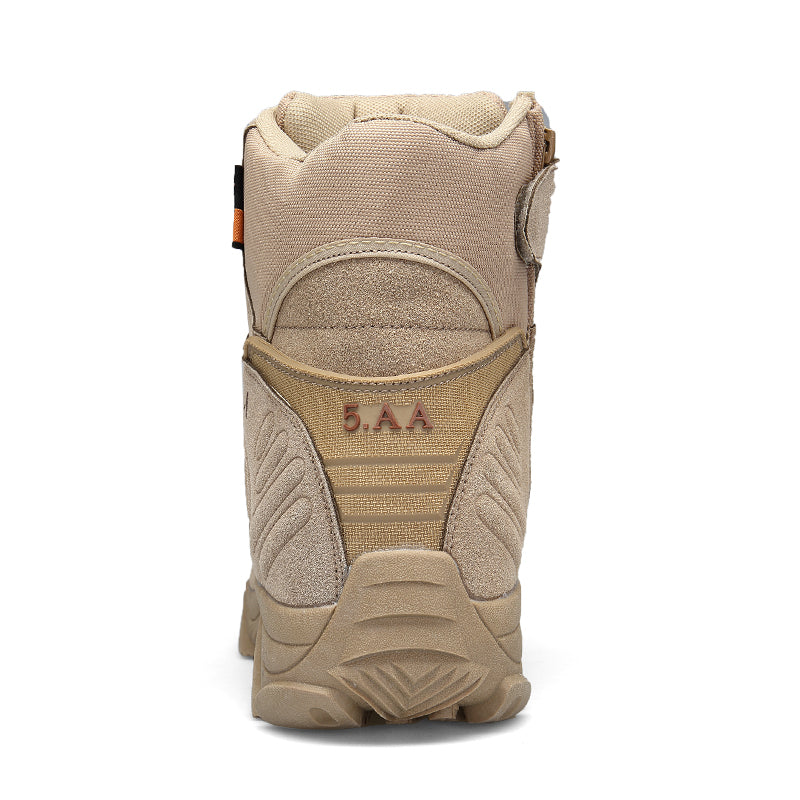 Outdoor hiking, motorcycle, men's shoes, locomotive, assault shoes, military boots, special forces, field long, combat boots, desert