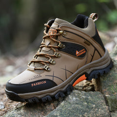 Men Hiking Shoes  -top Waterproof Hiking Shoes Outdoor Trekking Shoes Men Sports Shoes Climbing Shoes Antiskid Wear-resistant  Soles Large size 39