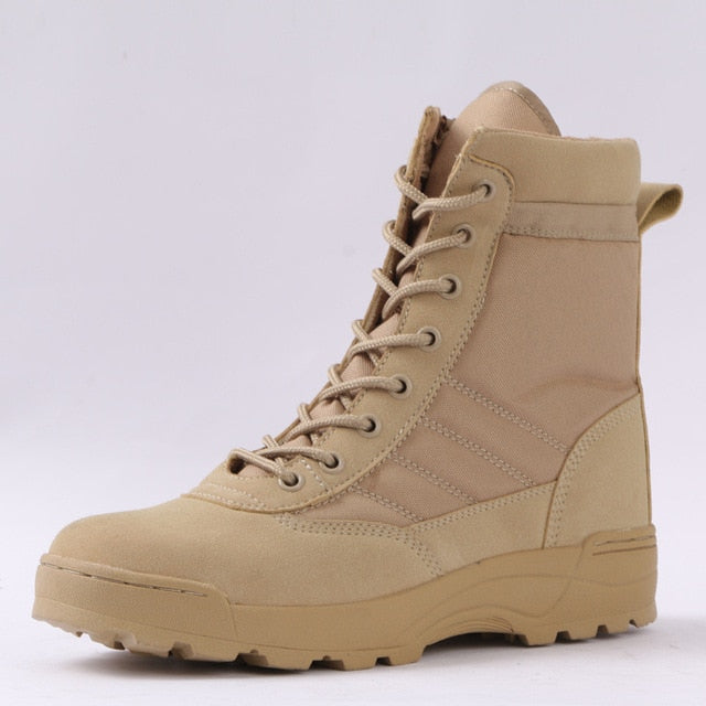 Tactical Military Boots Men Boots Special Force Desert Combat Army Boots Outdoor Hiking Boots  Shoes Men Work Safty Shoes