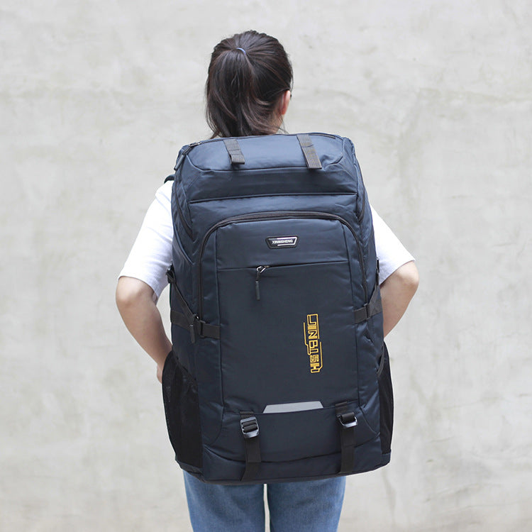 80L large-capacity outdoor hiking mountaineering bag male long-distance travel travel luggage backpack female computer bag