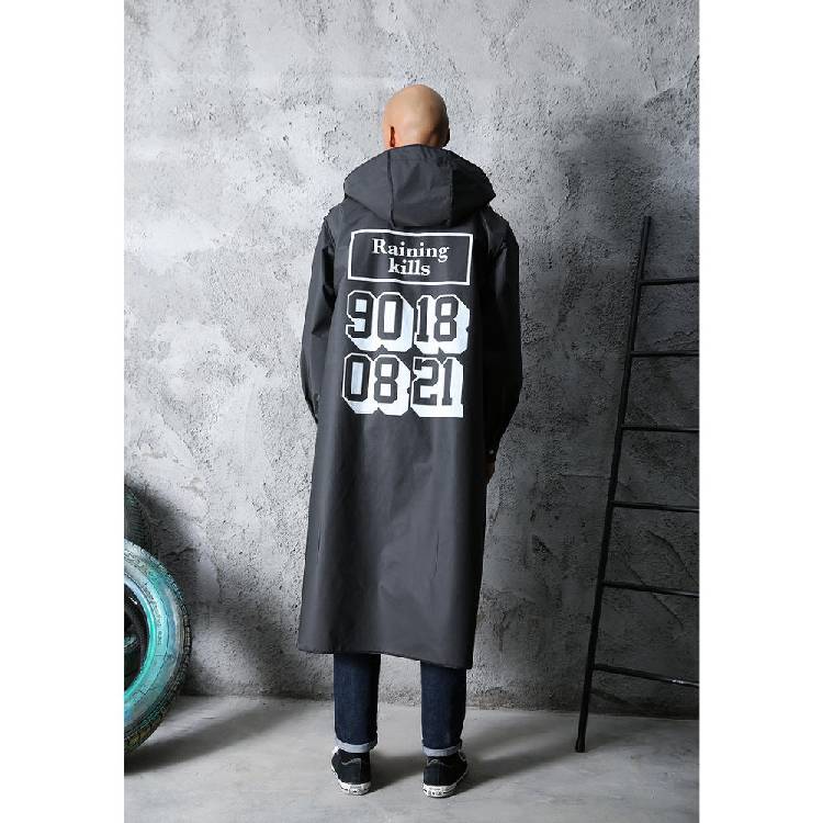 Women Men EVA Long Raincoat Waterproof Rain Coat Jacket for Hiking Travelling Cycling