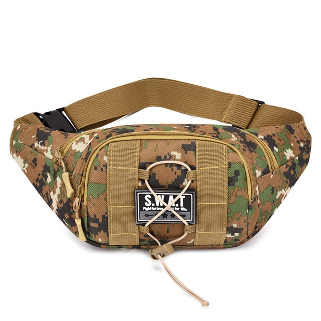 Military Tactical Waist Pack Men Women Camouflage Belt Bag Travel Casual Fanny Pack Mobile Phone Wallet Hiking Chest Bag Outdoor