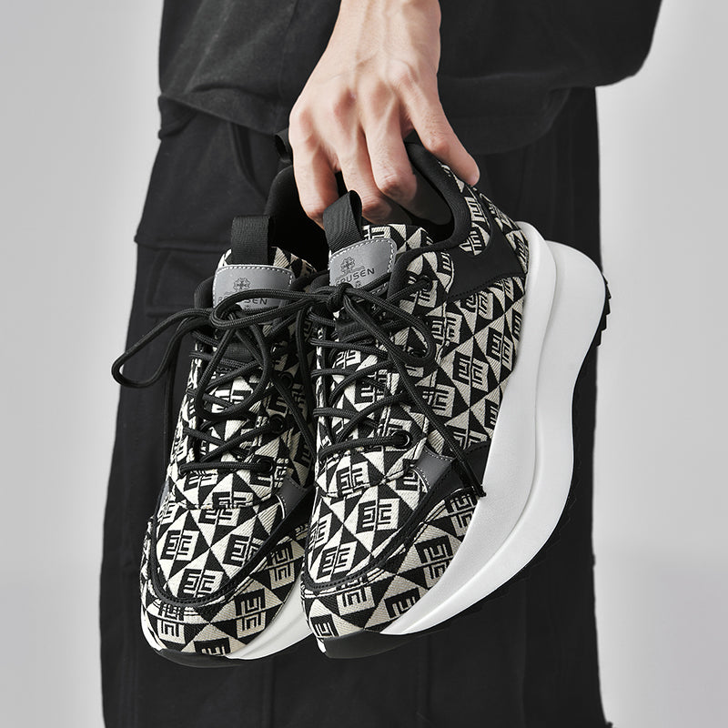 Dad shoes 2022 new fashion trend thick-soled men's shoes breathable casual sports shoes men's shock-absorbing lightweight outdoor running shoes