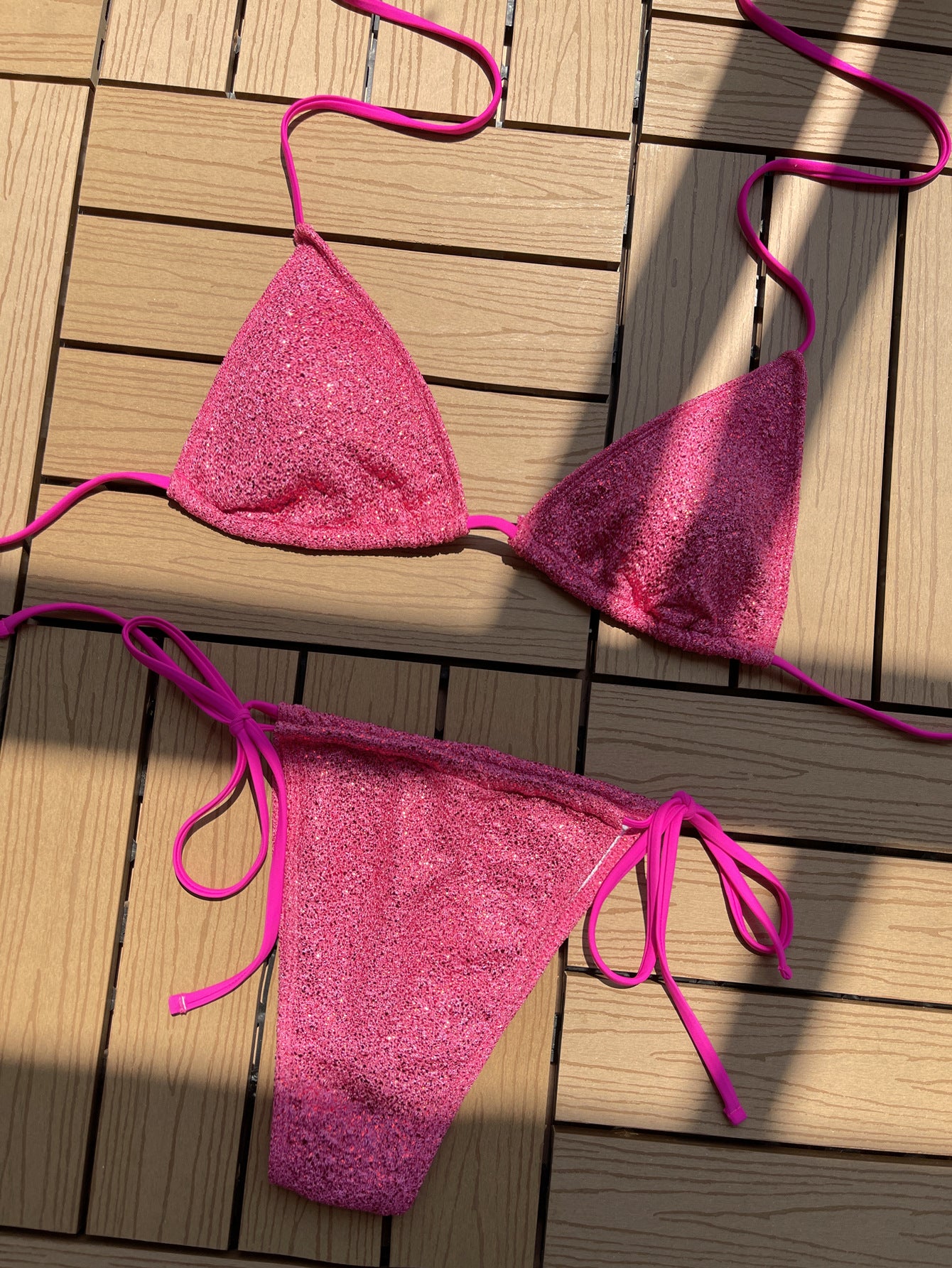 European and American new bikini strap triangle swimsuit sexy swimsuit