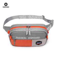 Ozuko  Running Custom  Hiking Sport Women Sling Bags Crossbody Fashion Waterproof Waist Bag