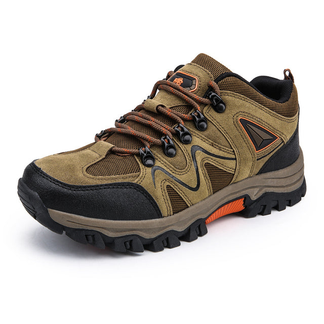Men's casual sports breathable mountaineering shoes 2023 spring and autumn new outdoor hiking trend travel shoes men's shoes breathable without grindi
