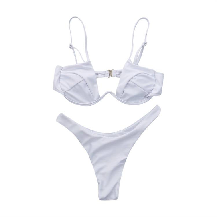 Sexy Push Filler Brazilian Bikini Set Women 4 Color Bandage Bikini Swimsuit Swimsuit Bathing
