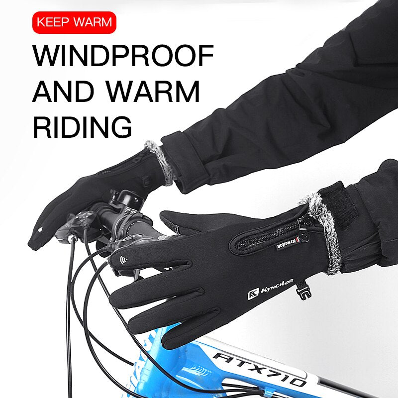 New Outdoor Sports Winter Waterproof Hiking Gloves Anti-skid Warmer Full Finger Touch Screen ciclismo Hiking Gloves Men Women