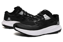 Black and white Salomon ULTRA GLIDE 8 men's trail running shoes women's breathable sports running shoes outdoor hiking shoes