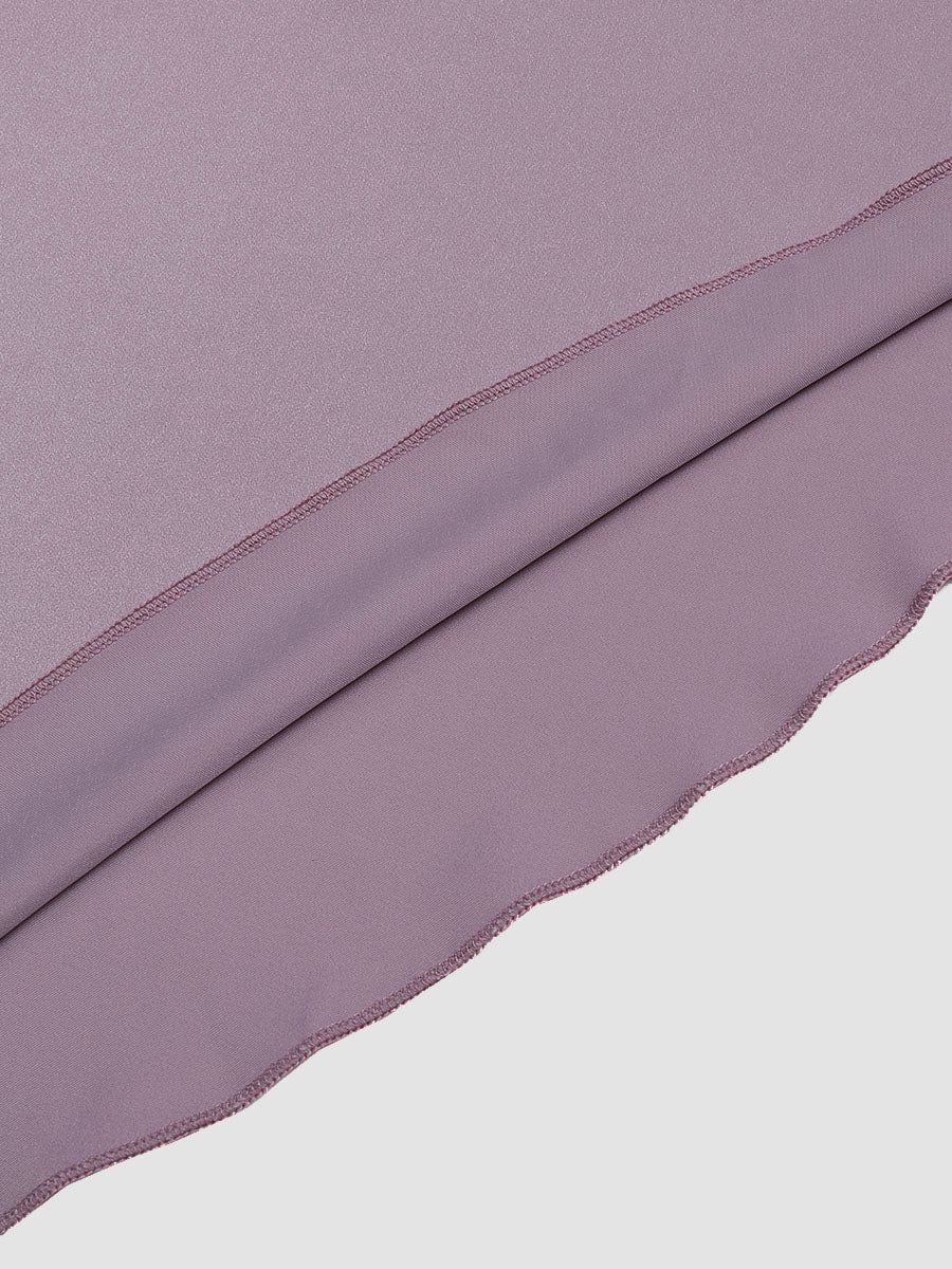 Elegant sheath wrap satin dress