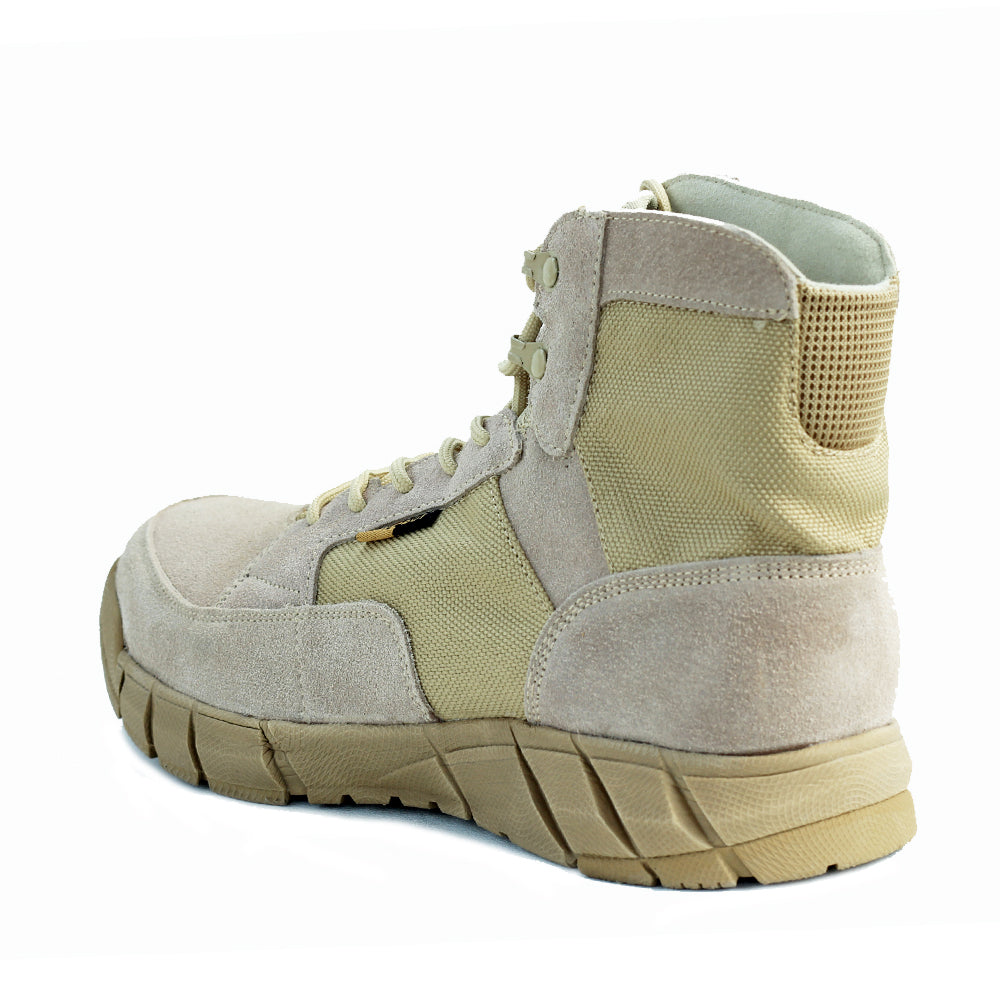 Outdoor leather hiking boots men's waterproof  sports lightweight  -cut cross-country tactical hiking desert military shoes