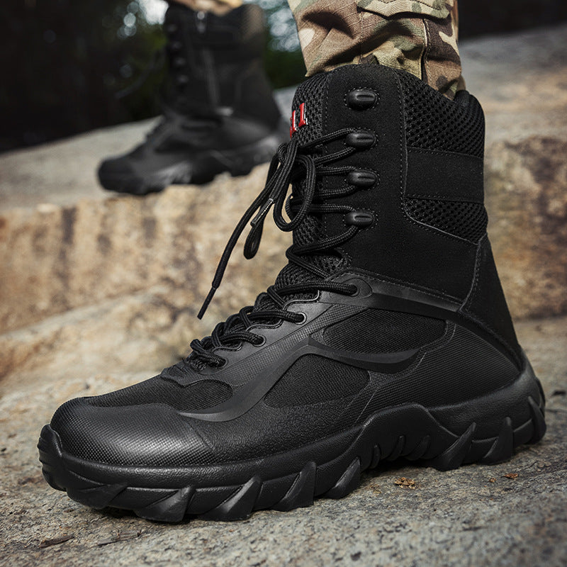 Outdoor 2023 autumn and winter 48  -top military boots men's outdoor climbing shoes special forces combat boots desert boots