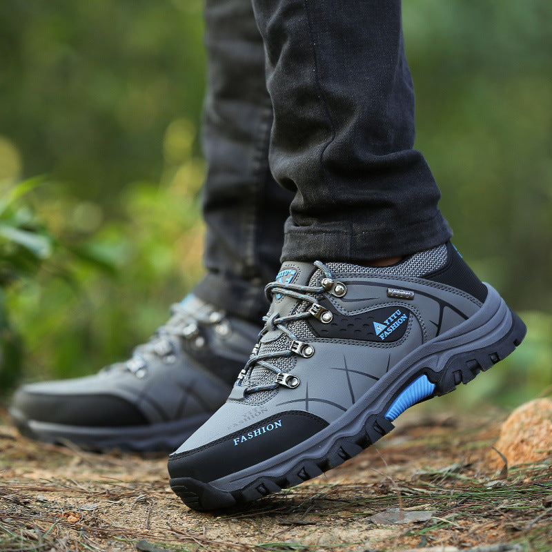 2023 autumn and winter new large size men's shoes  top outdoor hiking shoes men's  wear-resistant hiking sports shoes