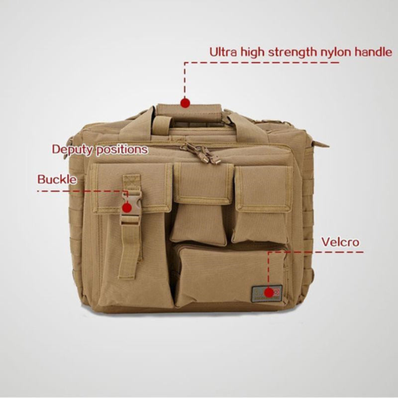 New Military Backpack Tactical Nylon Messenger Shoulder Bag Laptop Handbag Briefcase Outdoor Multifunctional Mountaineering Bag