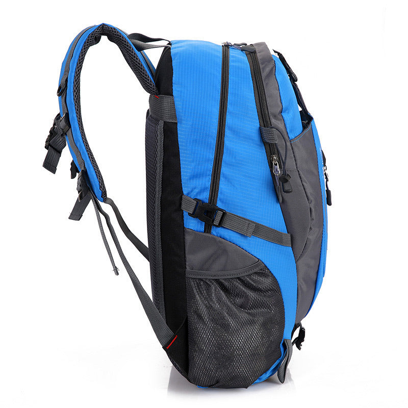 xy New   Nylon Waterproof Travel Backpack Men's Mountaineering Travel Bag Hiking Backpack Outdoor Sports School Bag Men's Backpack Ladies