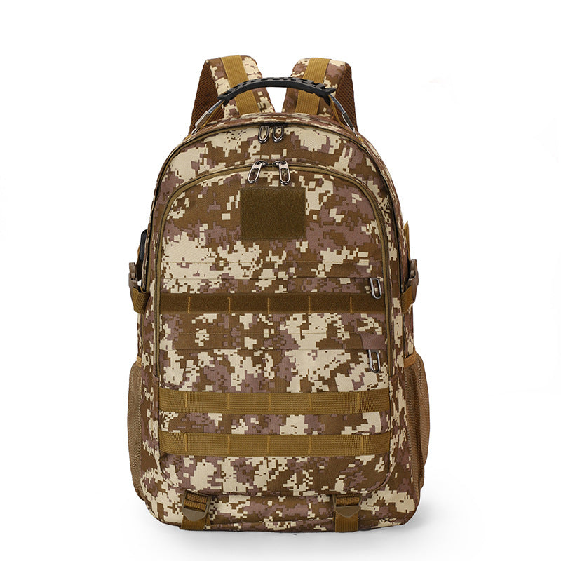 Oxford cloth backpack camouflage outdoor mountaineering bag men's travel bag multi-functional large-capacity waterproof military fan tactical bag