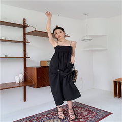 الصيف عارية الذراعين المرأة فستان بحزام الشاطئ بوهو فستان أسود 2338 # 