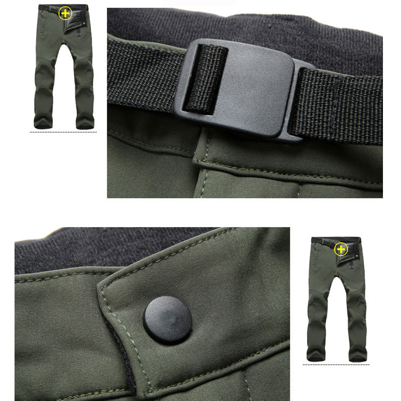 Outdoor quick-drying pants men's summer thin sports quick-drying trousers charging pants men's hiking pants large size elastic climbing pants