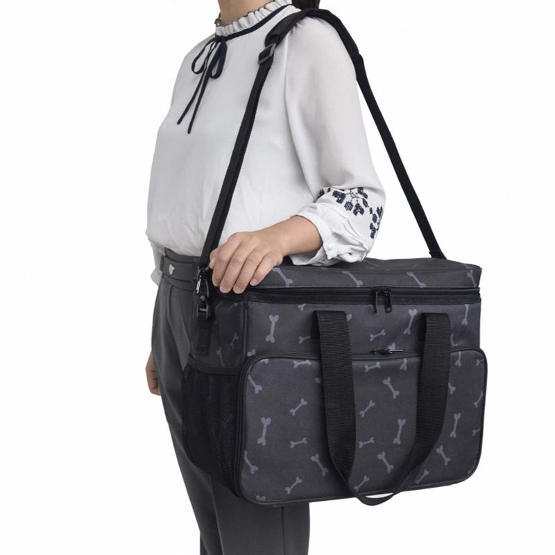 zd Pet Dog Travel Shoulder Bag Multifunctional Dog Food Tote Bag Container Organizer Set Hiking Camping Pet Supplies C42