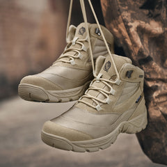 Men Outdoor Large Size 39-46 Army Boots  -Top Military Combat Boots Men Hiking Shoes Breathable Sneakers Cleats Trekking Shoes Travel Camping Shoes