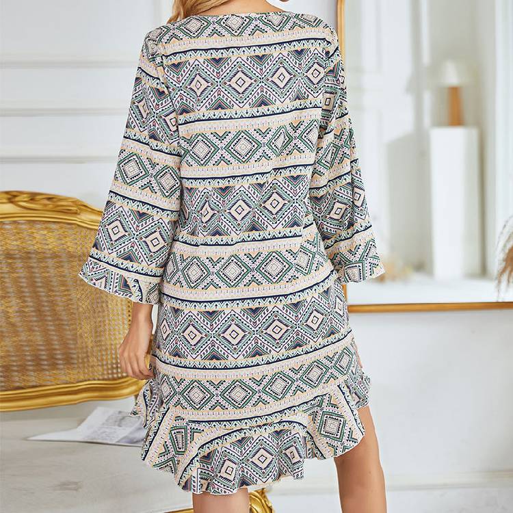 تنورة نوم جديدة بطباعة VC من أمازون، بيجامة منزلية للترفيه في أوروبا