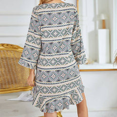 تنورة نوم جديدة بطباعة VC من أمازون، بيجامة منزلية للترفيه في أوروبا