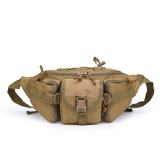 SS Outdoor Waist Bag Men's Tactical Waterproof Molle Camouflage Hunting Hiking Mountaineering Nylon Phone Belt Bag Combat Bag