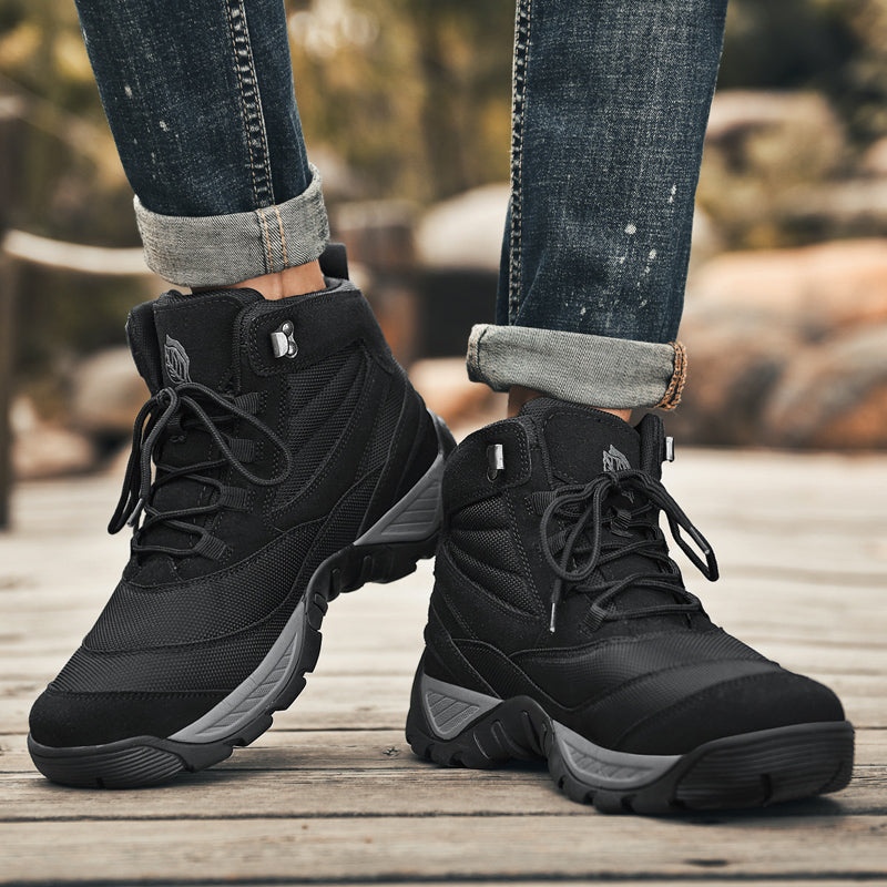 Men Outdoor Large Size 39-46 Army Boots  -Top Military Combat Boots Men Hiking Shoes Breathable Sneakers Cleats Trekking Shoes Travel Camping Shoes