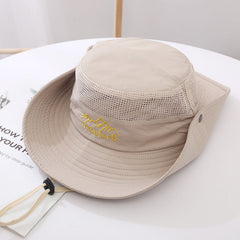 UPF 50+ Sun Hat Bucket Summer Men Women Fishing boonie Hat Sun UV Protection Long Large Wide Brim Bob Hiking Outdoor Beach Cap casual hat