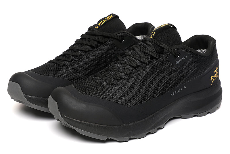 Low Top Black AERIOS FL MID GORE-TEX Covered Waterproof Men's Hiking Sneaker