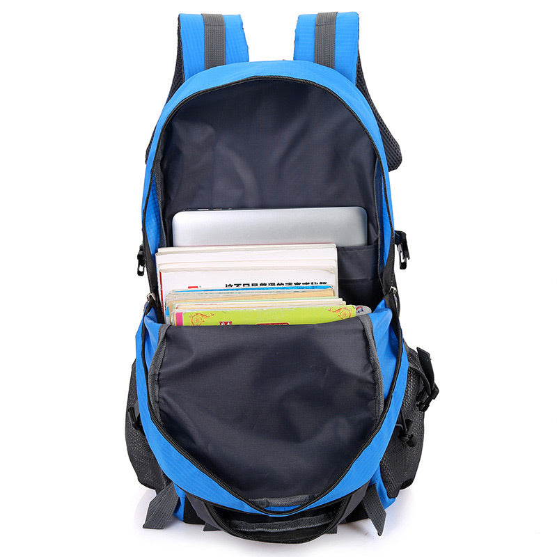 xy New   Nylon Waterproof Travel Backpack Men's Mountaineering Travel Bag Hiking Backpack Outdoor Sports School Bag Men's Backpack Ladies