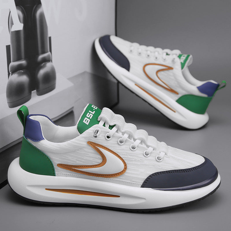 2023 new trendy sports shoes men's mesh breathable casual all-match lightweight shoes men's summer men's shoes flow sports shoes men's mesh breathable