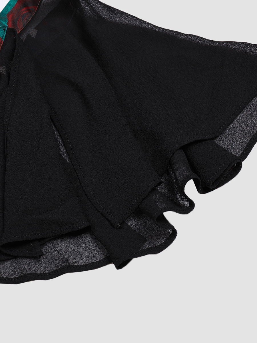 Vintage Print  Slip Dress