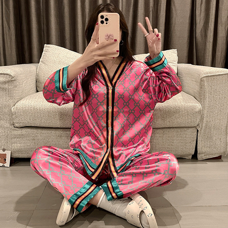 Spring and Autumn New Ladies   Class Comfortable Casual Long Sleeve Homewear Set