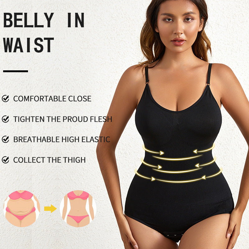 One-piece body sculpting seamless tummy control shaping push-up gathered large size corset postpartum waist waist corset body sculpting underwear