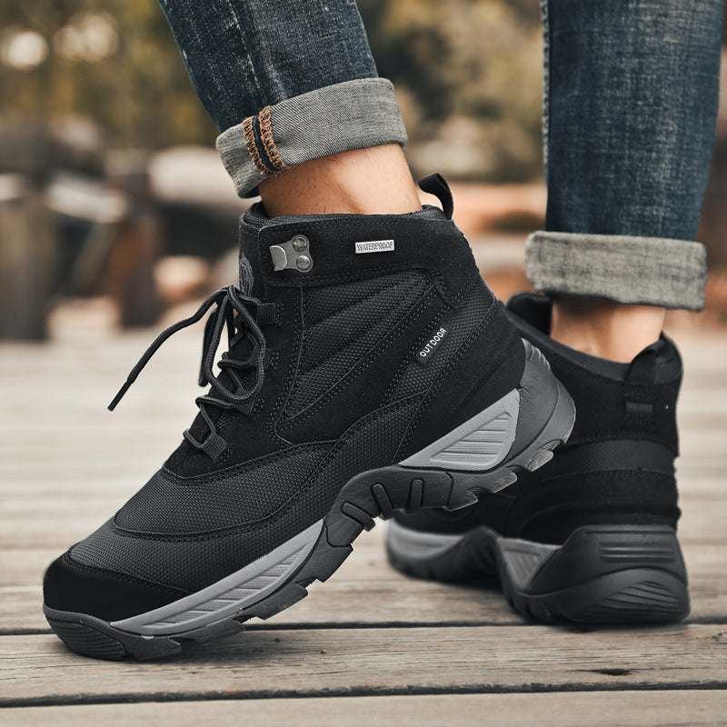 Men Outdoor Large Size 39-46 Army Boots  -Top Military Combat Boots Men Hiking Shoes Breathable Sneakers Cleats Trekking Shoes Travel Camping Shoes