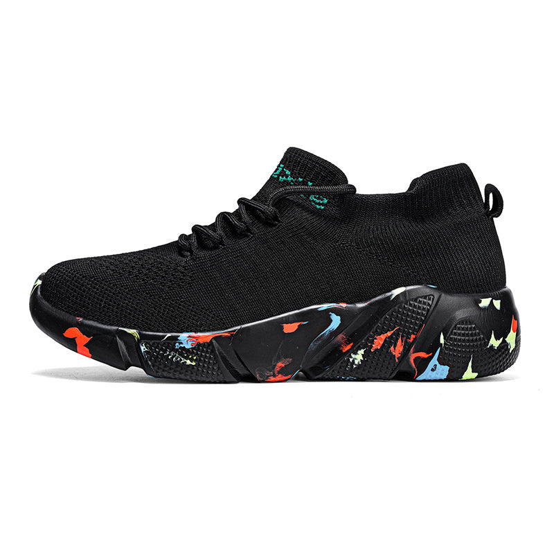 2023 new large size flying weaving sports casual shoes hiking shoes casual trendy shoes