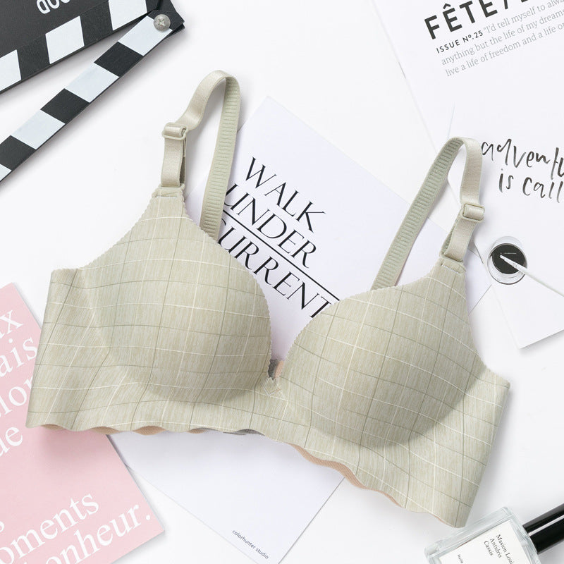 Korean style women's push-up bra without steel ring cute and comfortable underwear