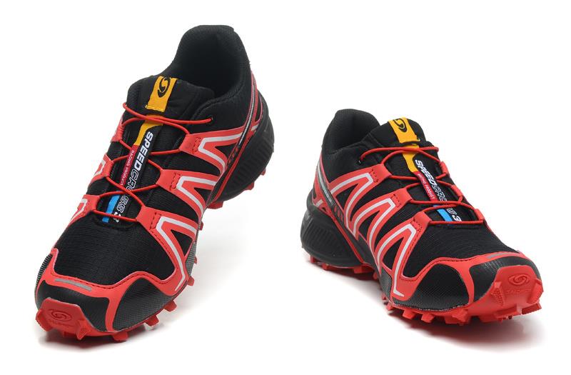 Black, red and white Salomon outdoor casual retro Speed Cross III  surface hiking sneakers men's hiking shoes 40-46